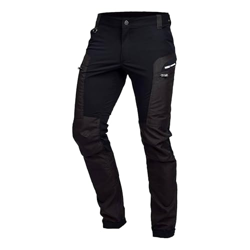 PUMA Workwear Pro-One Adventure Outdoor Wanderhose Herren - Ideal zum Klettern, Bergsteigen, Parkour und mehr – flexibel, verstärkt & strapazierfähig - Outdoor Hosen für Herren - Schwarz - L