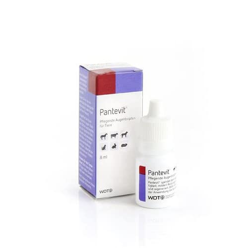 Pantevit Augentropfen | Doppelpack | 2 x 8 ml | Augentropfen für Tiere | Können dabei helfen die Augen von Tieren unterstützend zu pflegen