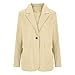 Womens Blazers for Work Casual Long Sleeve Open Front Lightweight Jackets Business Outfits Fashion Winter Professional Clothing 2025 Blusas Elegantes para Mujer A-Beige X-Large