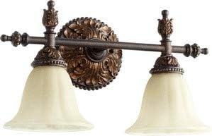 Miniatura 2 de Quorum 5157-2-44 Mueble tradicional de dos luces de la colección Rio Salado en acabado de dos tonos,