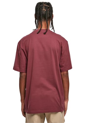 Urban Classics TB006-Tall Tee, Camiseta Hombre, Rojo Cereza, M