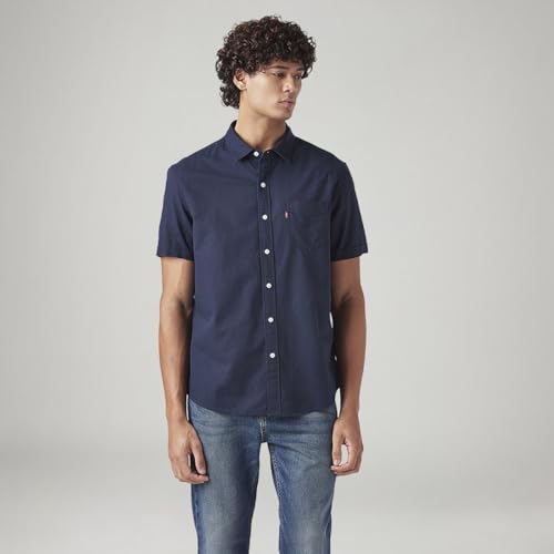 Image of Levi's Men's Solid Slim Fit Shirt White