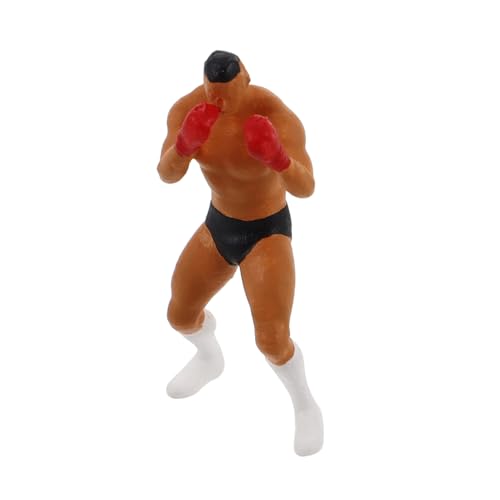 BESPORTBLE Miniature Di Pugilato in Scala Figure Realistiche Per Diorami Piccole Statuette Di Persone Per Accessori Per Modellini Di Treni