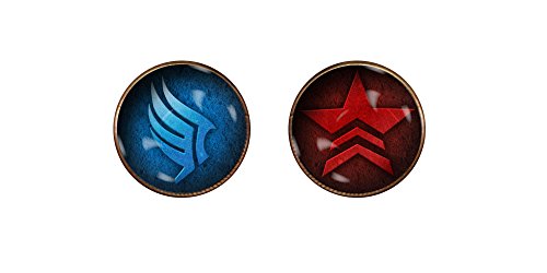 CHAOTICFASHION Mass Effect Cufflinks 16mm Handmade Jewelry Pendant Charm Gifts
