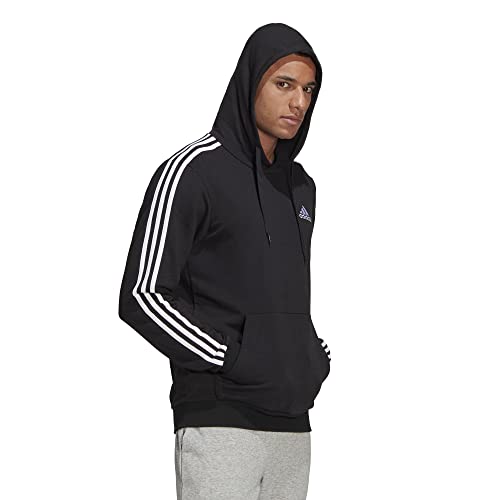 Adidas Essentials sweatshirt à capuche homme 3 bandes molleton éponge