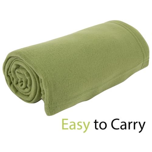 50x60 Throw Blankets, Ultra Soft Hypoallergenic Fleece Fall Throw Blanket for Livingroom, Couch, Chair, Bed, Fern Green by Trail maker - Used condition - Image 5