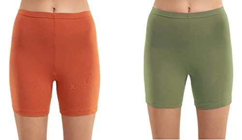 Image of OM SAI LATEST CREATION Poly Spandex Women's Sport Shorts for Regular Fit | Sport Shorts for Workout, Yoga, Running, Exercise, Cycling, Gym Wear for Casual Day (Pack of 2)
