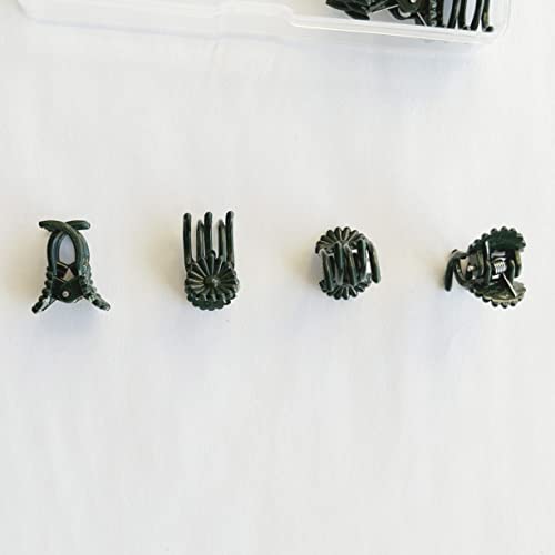 Eesc2Y 40-Pcs Orchid Clips For Plants Support - Dark Green, For Small - Middle Climbing Plants Vine Plants & Single Stem Plants #TOP7