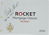 NICK BIENZ SIGNED 2024 ROCKET MORTGAGE CLASSIC SIGNED GOLF PIN FLAG AUTOGRAPH DETROIT GOLF CLUB PGA DEBUT K1