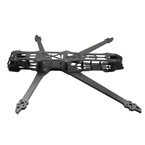 Yiju Carbon Fiber Quadcopter Frame Kit, Upgrade FPV Drone Frame with 7mm Thickness Arms for FPV Drone DIY Accessory, 10inch