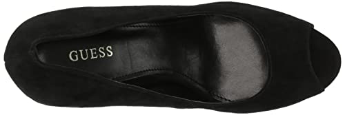 Image of Guess Women's Cacei Pump, Black Suede, 9.5