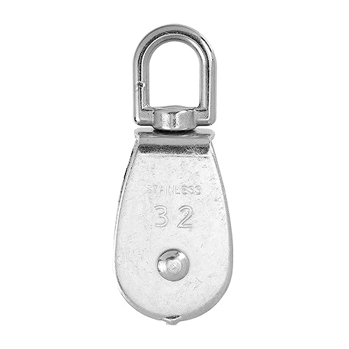 UKCOCO 1pc Lifting Pulley Rotating Single Block for Gym Equipment Heavy-Duty Lifting System for Indoor and Outdoor Use for Climbing and High-