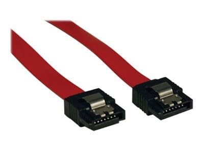 Tripp Lite Eaton Series P940-19I 19in SATA 6Gbps Latching Shielded Cable, 7-Pin to 7-Pin Female Straight, Red 1.6ft, RoHS, HDD/SSD, Cloud Care Pre-Configured Bundle Eligible (10 Pack)