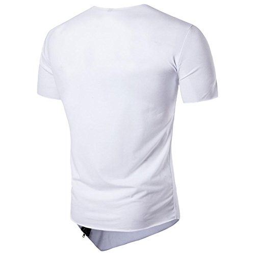 Hiroo T-Shirt da Uomo Irregolare Maglietta a