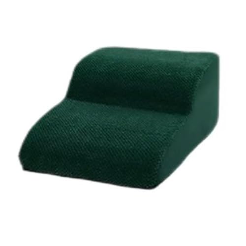 DrivEx 犬 階段 ドッグステップ スロープ ペット 室内 小型犬 猫 ゆるやか ペット用ソファー階段 滑り止め うさぎ 介護 中型犬 (【2段】53*38*23cm,グリーン)