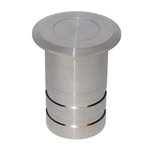 KRAUS Premium Bodenbuchse | Edelstahl (V2A), inkl. Federdeckel [1x Stück] - *STAUBSCHUTZ* | Türfeststellung Boden - ideal für Ihre Glas-Schiebetüren, Flügeltüren & -türen | 38 x Ø 30 mm, versenkbar Cover