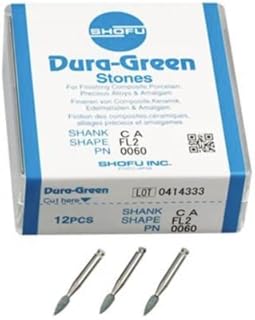 Shofu SH-0060 Dura-Green Stone, Ca, FL2 (Pack of 12)
