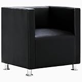 fauteuil de bureau en cuir noir design Cette chaise tube est un design classique avec un rembourrage en cuir artificiel et des pieds en métal de haute qualité pour lui permettre de s'intégrer sans problème dans n'importe quelle maison ou café sophistiqué.Cette chaise est idéale pour accueillir des visiteurs ou pour servir de chaise de lecture