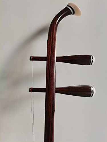 LANDTOM Selected Old Rosewood(From Ming and Qing Dynasties) Erhu Chinese 2-string Violin Fiddle Musical Instrument + Free Accessories