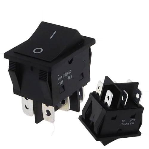 Interrupteur à bascule 40A 250V AC interrupteur de rechange pour appareil de couture 6 PIN