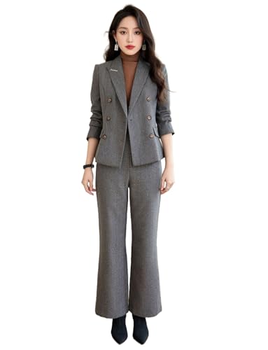 Costume femme boutons anti-pli pour rester impeccable toute la journée