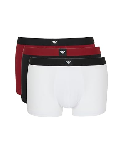 Emporio Armani Essential Logolabel 3-Pack Trunk Bermuda, Nero, Xxl Uomo - 5