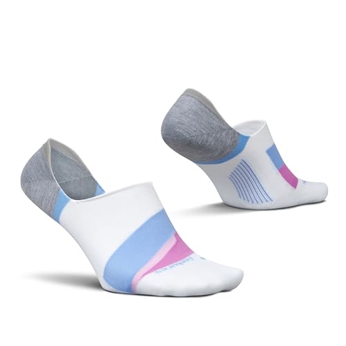 Image of Feetures Everyday Light Cushion Invisible Sock for Men - Anti-Slip Sock Liner with Targeted Compression - (1 Pair)