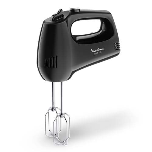 Moulinex Quickmix HM3108 - Handmixer mit 300 W, 5 Geschwindigkeiten, zwei Zubehörteile zum Kneten oder Rühren, Edelstahl, Brot… – Ansicht 2