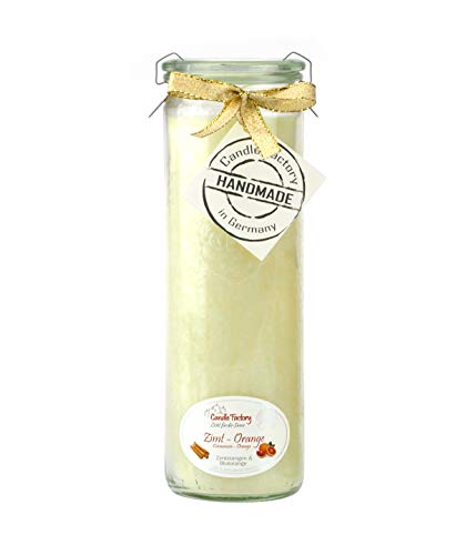 Candle Factory - Big Jumbo Kerzen Windlicht Duft: Zimt - Orange 306-091