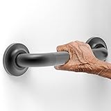 AmeriLuck 1-1/4 x 10inch Safety Grab Bar with Anti-Skid Knurled Grip, Barn Door Handle, ADA...