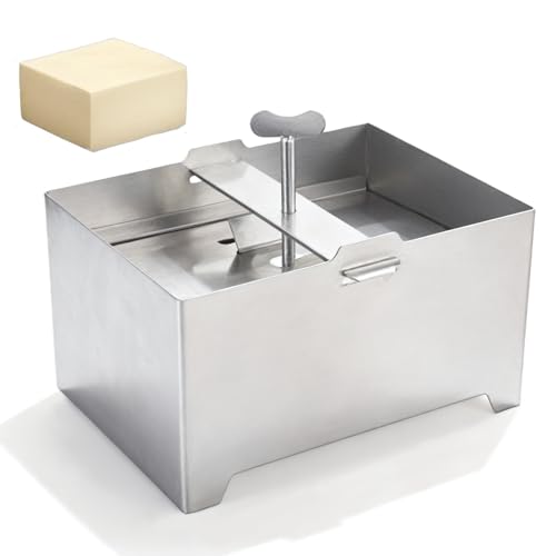 GBKDQQ Pressa per tofu, in acciaio inox, con vassoio antigoccia e garza, pressa per formaggi multifunzionale, per tofu, fai da te, cucina, ristorante, tofu (16 x 12 x 9 cm)