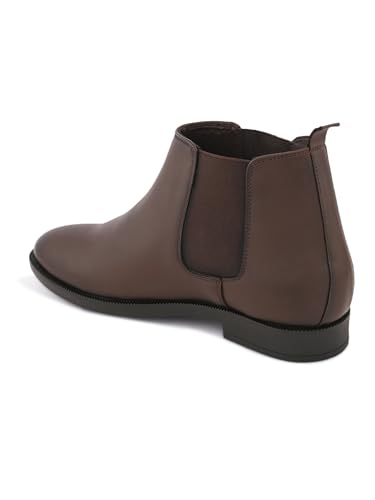 Image of FENTACIA Leather Chelsea Boots for Men | Men Ankle Slipon Boots