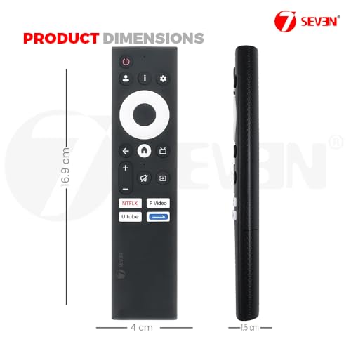 Image of 7SEVEN Compatible with Sansui Google TV Remote Control Suitable for JSWY32GSHD JSW43GSFHD JSW55GSQLED JSW70GSUHDFF Model Smart 4K LED FHD UHD QLED HD Ready Television Without Voice Command