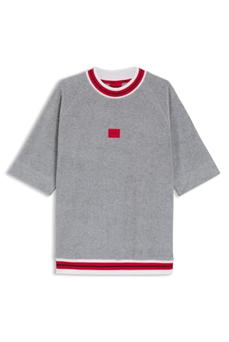 Sweat à manches courtes HUGO Jaxon homme molleton léger et coupe structurée