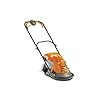 Flymo Hover Vac 250 Electric Hover Collect Lawn Mower - 1400W, 25cm Cutting Width, 15L Grass Box, Ambidextrous Handles, Folds Flat, Orange and Grey