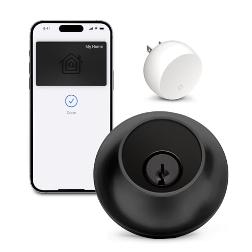 Level C-F14U-S1 Lock+ Connect Wi-Fi Smart Lock Plus Apple Home Keys - Remotely Control From Anywhere - Includes Key Fobs - Works With Ios, Android, Apple Homekit cover
