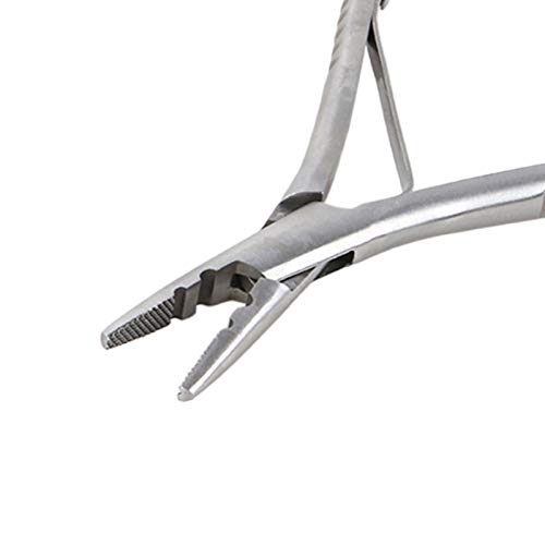 Pinza removedora de extensiones de cabello compacta de acero inoxidable 4