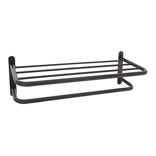 MODONA 24” Hotel Grade Towel Rack - Solid ONE-Piece – Stainless Steel SS304 - Rubbed Bronze