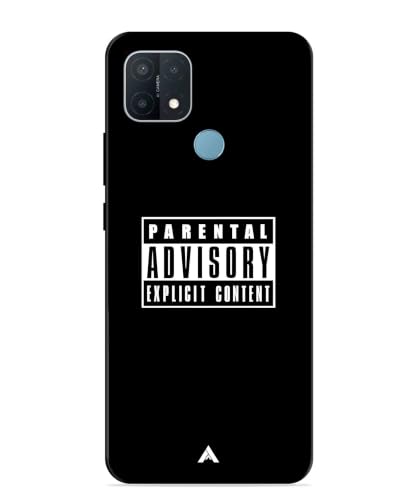 Image of Premium Explicit Case for Oppo A15s Soft-Touch Metal TPU Back Cover, Shockproof, Designer, Aesthetic Mobile Phone Case (Glossy Finish)