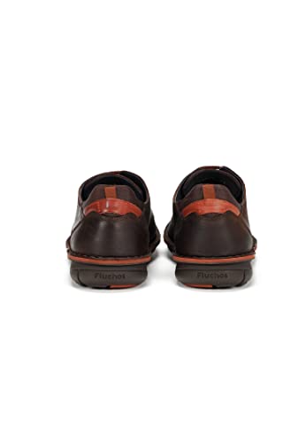 Fluchos Para Hombre. F0700_DESE_CAC1 Zapatos De Piel Alfa F0700 MarróN (43), Cordones, Casual - 8