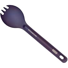 Vargo Titanium Spork ULV, Lavender - Lightweight, Durable, and Versatile Eating Utensil for Backpacking and Camping