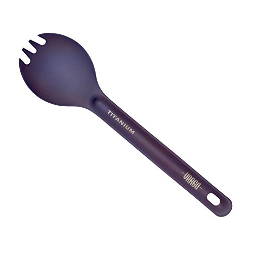 Vargo Titanium Spork ULV, Lavender - Lightweight, Durable, and Versatile Eating Utensil for Backpacking and Camping