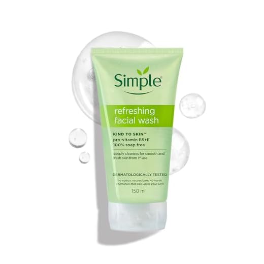 Simple Kind To Skin Refreshing Facial Wash 150 ml | 100% Soap-Free Facewash that doesn't dry out your skin| For All Skin Types