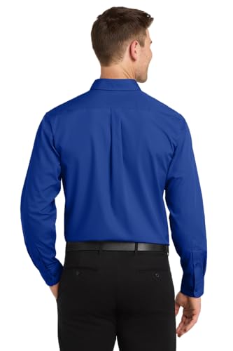Image of Port Authority Men's Long Sleeve Carefree Button-Down Poplin Shirt