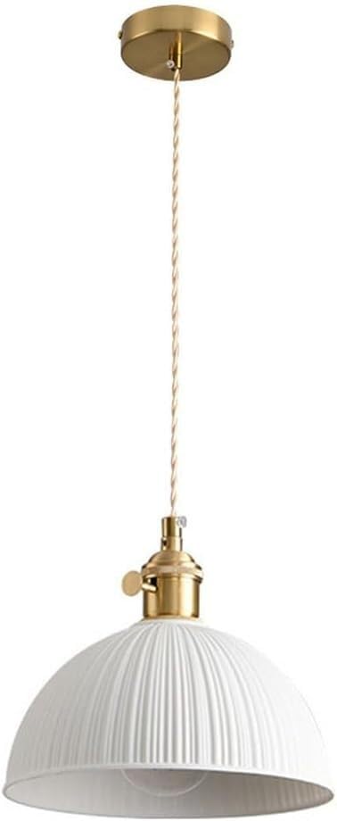 Lustre céramique blanche haut de gamme avec douille E26 et interrupteur