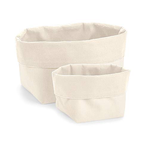 Westford MillW572 Reversible Canvas Organiser - Natural - M