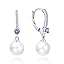 B-8mm white pearl,amethyst color