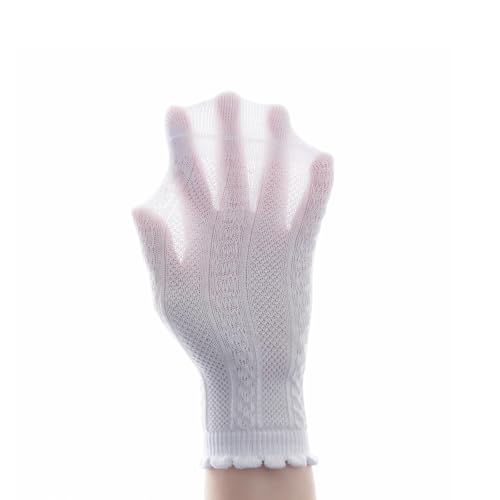 Looching Baby Toddlers Girls' Ruffle Dress Socks Cute Cotton Frilly Eyelet Princess Ankle Socks for Kids 2-9 Years 5 Pack2