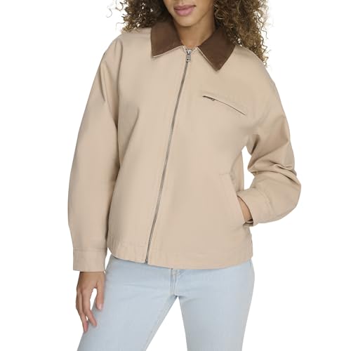 Image of Levi's Women's Zip Up Utility Jacket with Collar