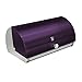 Berlinger Haus Purple Edition Chlebak Stalowy, Pojemnik na Pieczywo ze Stali Nierdzewnej, Lakierowana Pokrywa, Fioletowy/Stalowy